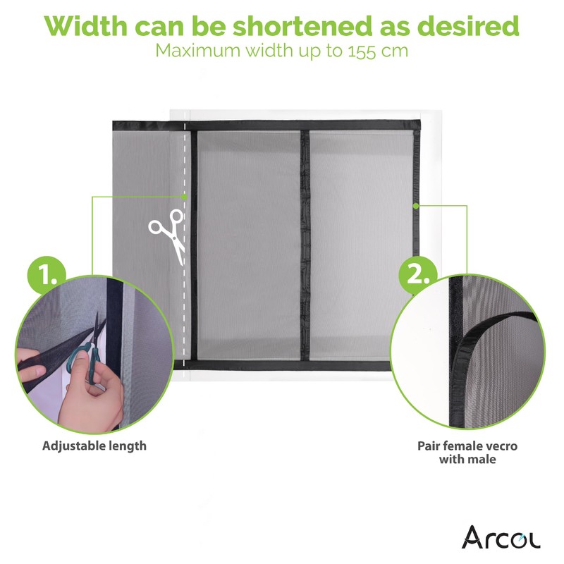 ARCOL Adjustable Magnetic Mosquito Net Window – Magnetic Mosquito Net