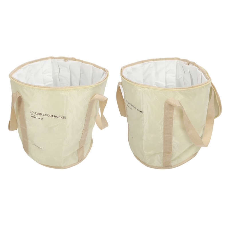 Foldable Foot Soaking Bag 5 Layer Insulation Portable Handle Collapsible