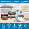 Cozy Essential Vacuum Storage Bags, 80% Compression Vacuum Seal Space