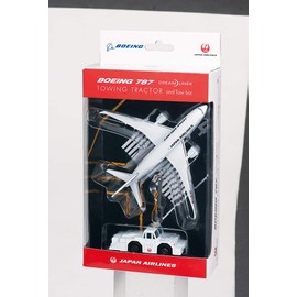 Diecast Set JAL Airplane & Towing Tractor