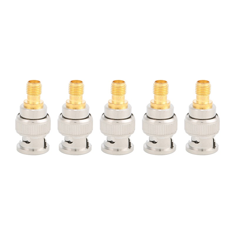 5pcs SMA F to BNC Male Pure Copper Connector for
