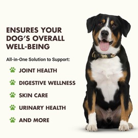 LIQUID-VET Total & Complete Support for Dogs – Joint, Allergy, Digestive & Immune Health – 10 Active Ingredients in 1 - Made for Picky Eaters (32 Fluid Ounce, Unflavored)