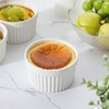 MALACASA Ramekins 12 oz Oven Safe, Porcelain Creme Brulee Ramekins