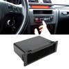 Car Stereo Radio Storage Box Black Large Storage Space Dash