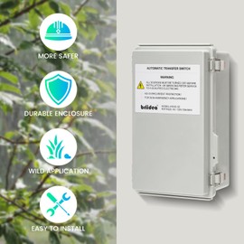 RV Transfer Switch, Briidea Automatic Transfer Switch 30 Amp Applied to RV, Speedboats, 120/240 VAC