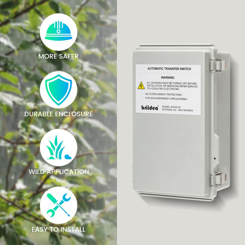 RV Transfer Switch, Briidea Automatic Transfer Switch 30 Amp Applied