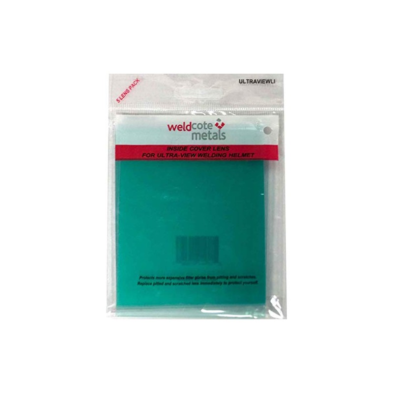 Weldcote Metals ULTRAVIEWLI Inside Cover Lens For Ultra-View Helmet Pkg=5
