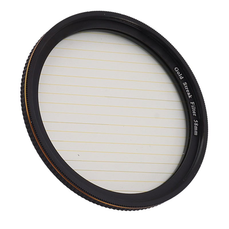 Gold Streak Filter Light Flare Effect Filter Optical Glass Camera
