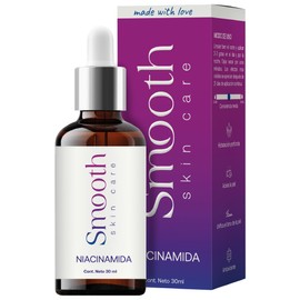 Serum facial Niacinamida Smooth Skincare, con Ácido hialurónico y Vit E (Niacinamida)