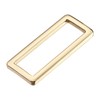 sourcing map Metal Rectangle Ring Buckles 39x12.5mm for Bags Belts