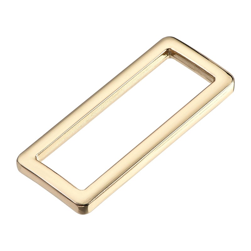 sourcing map Metal Rectangle Ring Buckles 39x12.5mm for Bags Belts