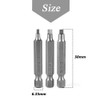 Mesee 50mm Square Head Screwdriver Bit Set with 1/4 Inch