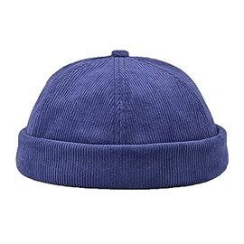 YAMEE Cap Men's Hat Women's Docker Cap Unisex Docker Hat Port Hat Sailor Hat Men's Hat Biker Cap Hat Hiking Hat Sailor Cap (Cap Circumference: 56-58 cm), XA-389/Dark Blue