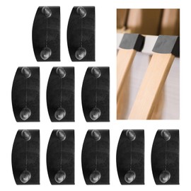 Rixotix 12Pcs Bed Slat Holders, Bed Slat Caps, Side and Center Beds Slats Holders Replacement for Single, Beds Slats Cover for Holding Securing Wooden, Double and King Size(COLOR:Black)