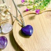 XIANNVXI Heart Necklaces for Women Crystal Heart Pendant Necklaces Lapis