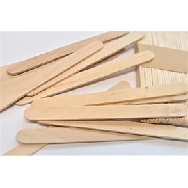 200 Small Natural Wooden Lolly Craft Sticks Normal Ice Cream Size Sticks