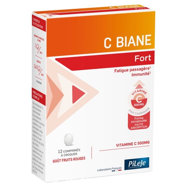 PiLeje Micronutrition C-Biane Fort 12 Comprimés à Croquer Pileje