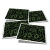 Vinyl Rectangle Stickers (Set of 4) 10cm - Gamer Controller