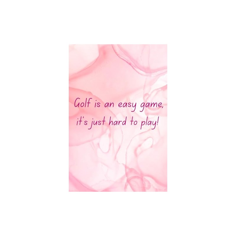Fun Golf Gifts For Women - 120 Page Lined Notebook