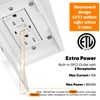 Porch Light with GFCI Outlets Built-in, Motion Sensor Dusk to