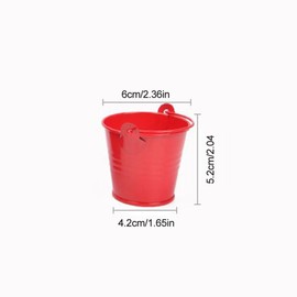 Mini Bucket Metal for Candy, Mini Bucket Colourful, Pack of 8 Small Metal Buckets, Flower Pot, Metal Bucket, Small, Mini Bucket, Colourful Small Hanging Pots, Mini Metal Flower Pot, with Removable