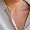 VRIUA Safety Pin Necklace 14K Gold Plated Dainty Gold Pin