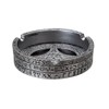 Pacific Giftware Gray Alien Ashtray with extraterrestial symbols and Black