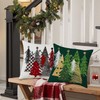 Miaikoe Christmas Cushion Covers 40 x 40 cm Set of