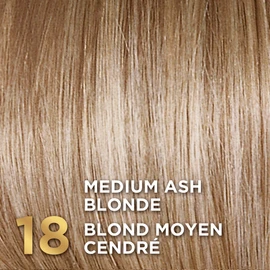 L'Oreal Paris Superior Preference Permanent Hair Color, 18 Medium Ash Blonde, 100% Grey Coverage, Hair Dye, 1 EA (Packaging May Vary)