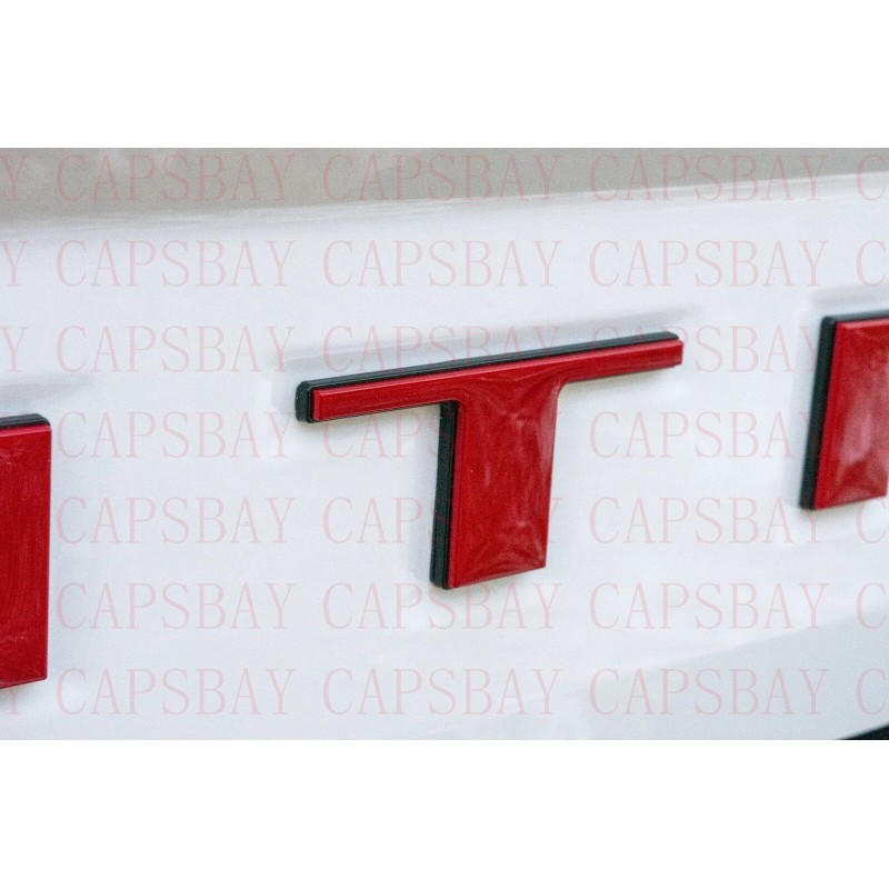 BEST HOT TX Red Black Raised Tailgate Letters for 2022
