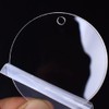 FONGKNOX 16PCS Clear Round Acrylic Discs 5cm Clear Acrylic Sheets