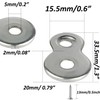AUXBC 20Pcs Figure 8 Fastener, Metal Table Top Fastener, Heavy