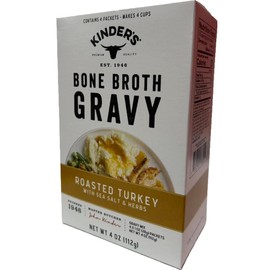 Kinders Seasoning Thanksgiving Bundle – Includes Packets of Roasted Turkey Bone Broth Gravy Mix with Sea salt & Herbs, The Blend Gravy Mix – BETRULIGHT Value Box (4 X 1 OZ Packets)