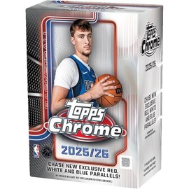 2025-26 Topps Chrome Basketball Blaster Box (28 Cards/Box)