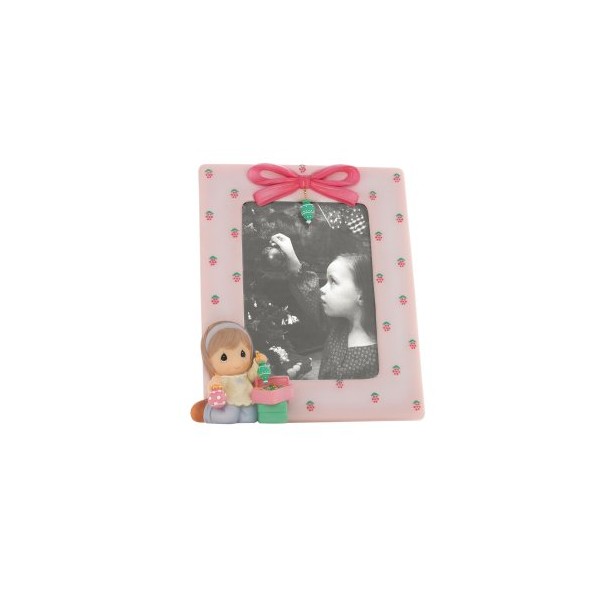 Precious Moments Girl with Ornaments Resin Frame