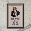 JSC376 Uncle Sam We Want You Classroom Poster | 18-Inches