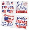 Iconikal July 4th Disposable Dinner Paper Party Napkins, Patriotic American,