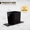 HAUSSIMPLE Car Trash Can 1.4 Gallon with Stability Flap &