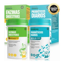Windboss Billones Probióticos Enzimas 120 Cápsulas