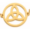 COLIBRI ALEGRE Pulsera Nudo De Bruja Mediana Dorado