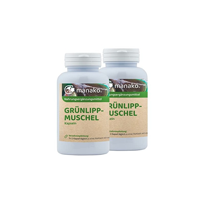 manako Green-Lipped Mussel Capsules Pack of 2 x 150 Pack
