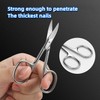 Multi-Purpose Nail Scissors Curved Stainless Steel Scissors for Eyebrows, Beard,