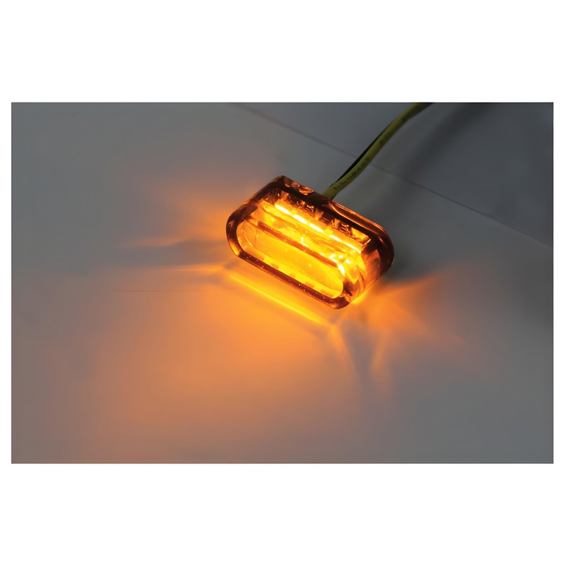 SHIN YO LED indicator MODUL 1, oval, smoke, to build