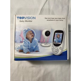 Topvision Baby Monitor infrared LED night vision 1000 ft. 2 way talk lullaby