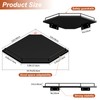 Corner Shelf Wall Mounted, 12 Inches 2-Tier Floating Corner Shelf,