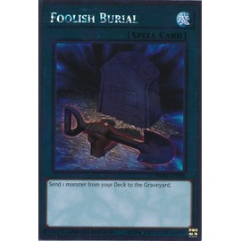YU-GI-OH! - Foolish Burial (NKRT-EN028) - Noble Knights of The Round Table - 1st Edition - Platinum Rare