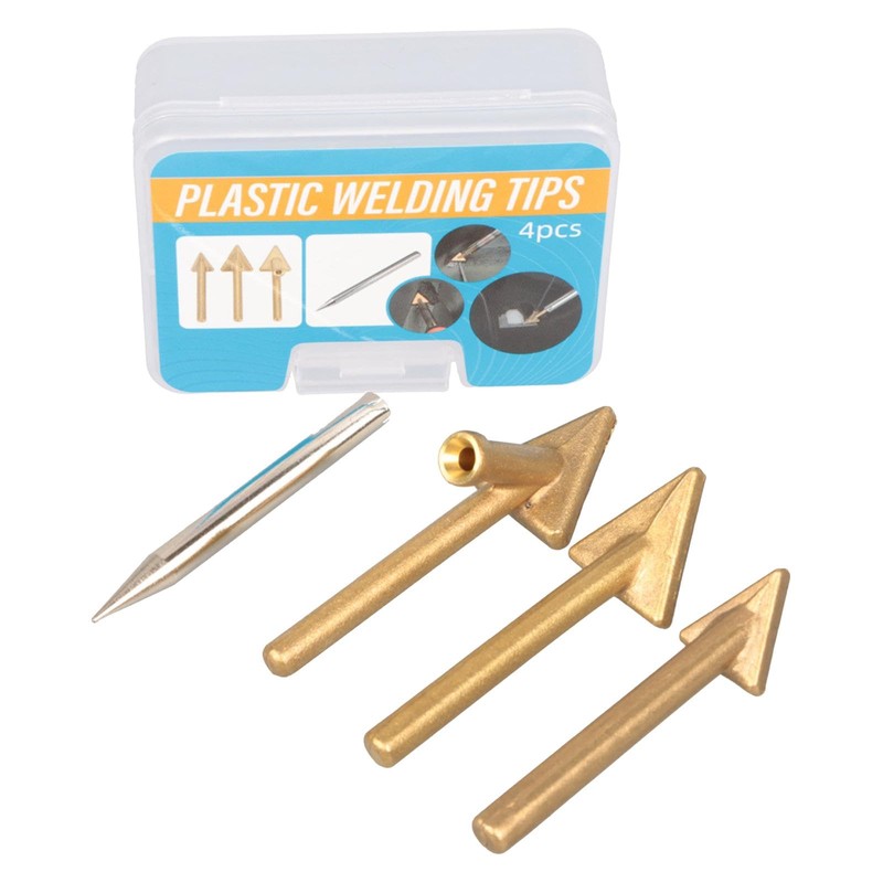 Generic 4x Replacement Tips Welder Soldering Tips,Welder Accessories, Triangular Copper