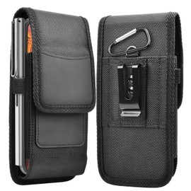 Ranyi for Orbic Joy Case, Orbic Joy 4G Case, Orbic Joy RC608L Case, Vegan Leather Wallet Pouch Holster Case with [Belt Metal Loop Clip] Credit Card Holder Wallet Case for Orbic Joy 4G RC608L