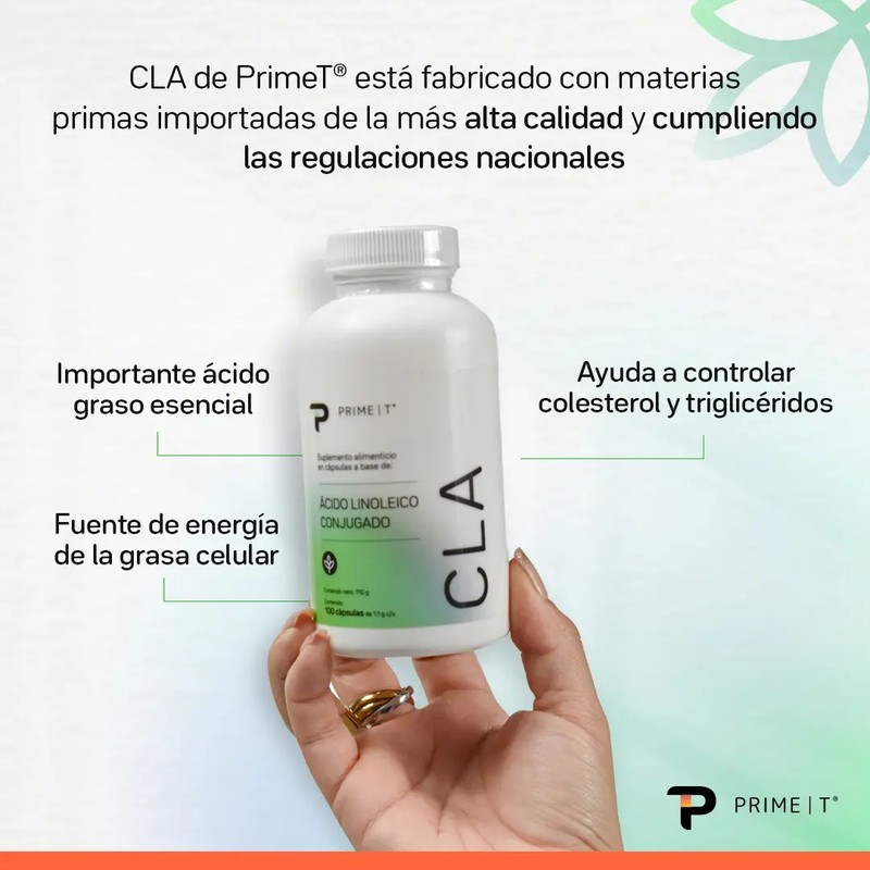 Ácido Linoleico Conjugado Primetech Cla 100 Cáps Con 975 Mg