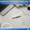 1InTheOffice Plastic Protractor 6 Inch, Protractor for Geometry, Clear Protractor,
